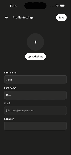 Uni Chat account and settings screen 4