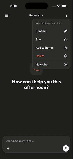 Uni Chat screen 5
