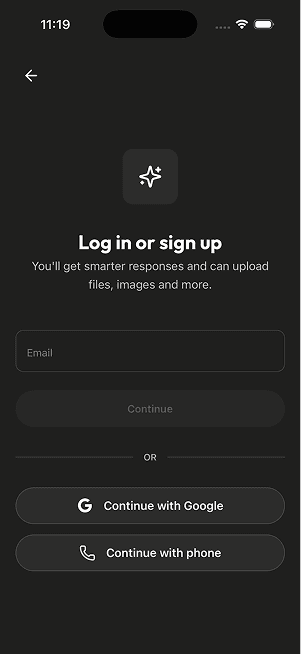 Uni Chat drawer and onboarding screen 2