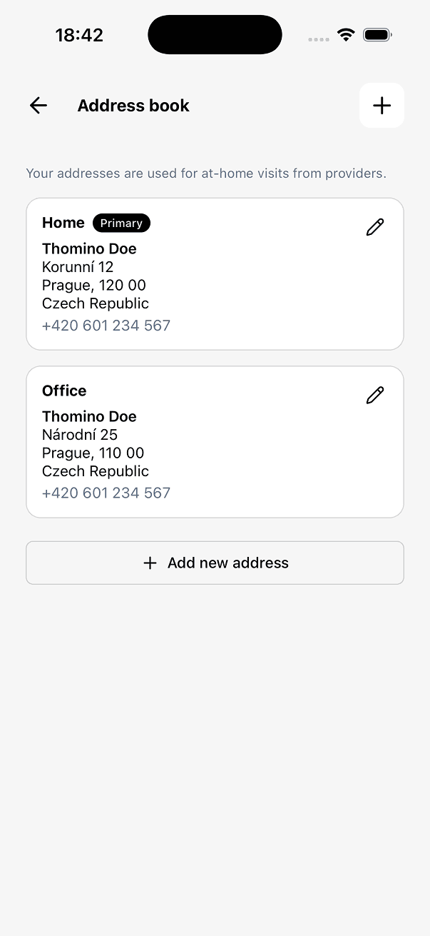 UniMarket account and settings screen 4