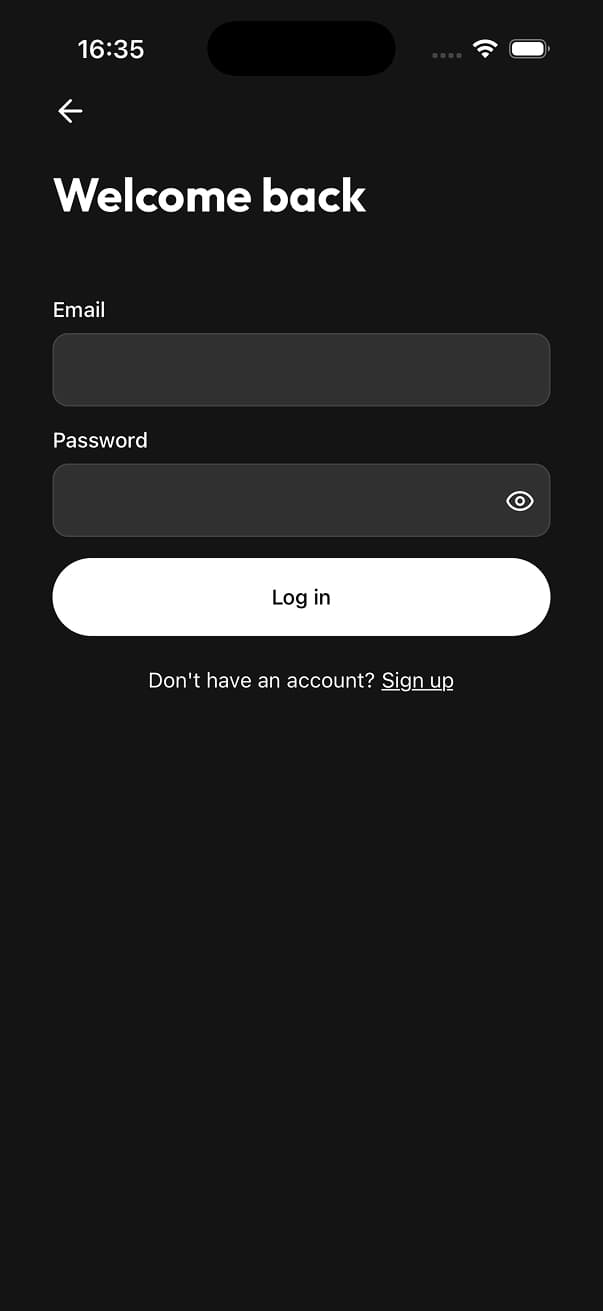 Uniwind Starter Dark Screen 18